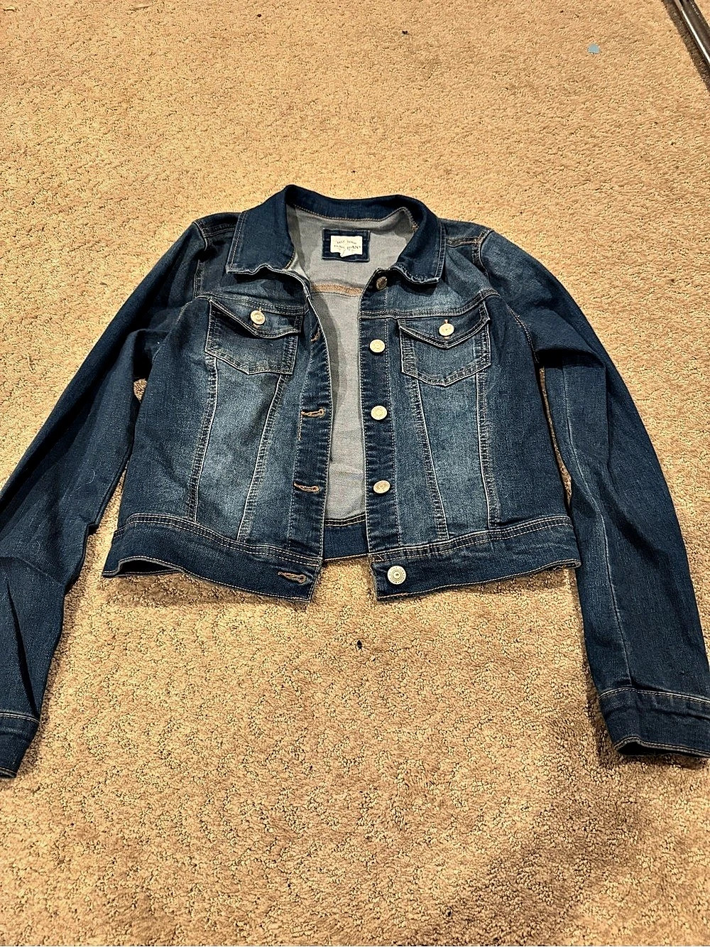 Wax Jean Basic Denim Jacket Women's Medium Blue